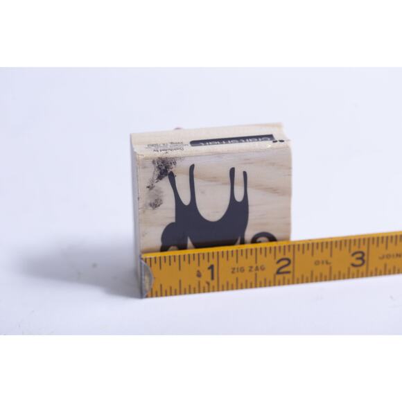 Black Cat with Arched Back, Message Stamp, Halloween, Animal Silhouette - Picture 3 of 3